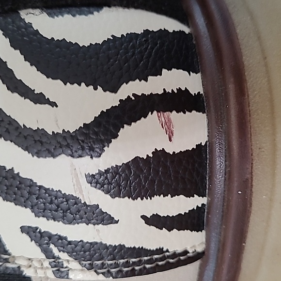 Mi.iM Cream & Black Pullon Ankle Boots with Zebra Print size 8 - Picture 11 of 11